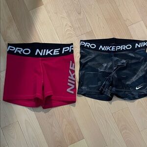Nike Kids Pro Shorts - Red and Black Camo